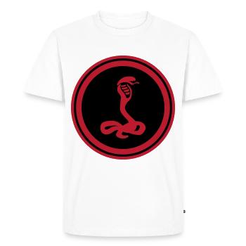 Snake Cobra - Men's Premium Organic T-Shirt - white - Front - Nico (187cm)