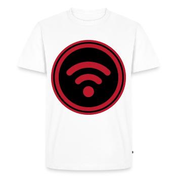 Wi-Fi Internet - T-shirt Premium bio Homme - blanc - Devant - Nico (187cm)