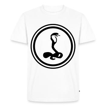 Snake Cobra - Men's Premium Organic T-Shirt - white - Front - Nico (187cm)