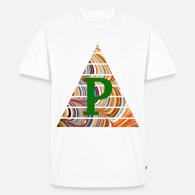 Triangle E 56 P - Men's Premium Organic T-Shirt - white
