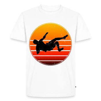 Escalade Femme Grimpeur Grimpeur Homme - T-shirt Premium bio Homme - blanc - Devant - Nico (187cm)
