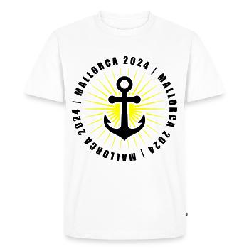 Mallorca 2024 holiday - Men's Premium Organic T-Shirt - white - Front - Nico (187cm)
