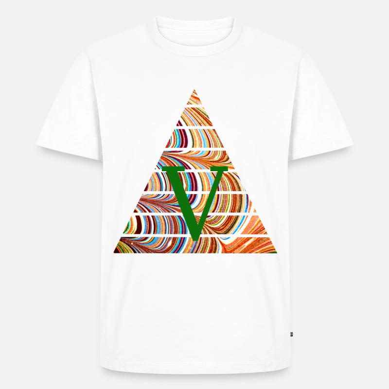 Triangle E 56 V - Men's Premium Organic T-Shirt - white