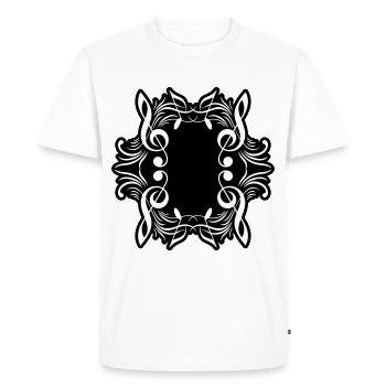 Musique de symbole de notes de musique - T-shirt Premium bio Homme - blanc - Devant - Nico (187cm)