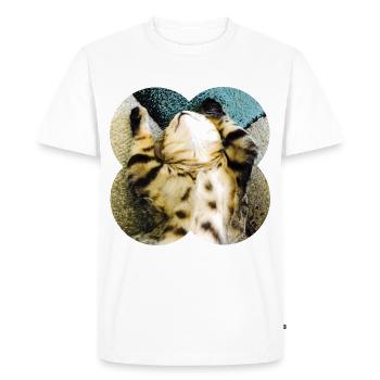 Lazycat - T-shirt Premium bio Homme - blanc - Devant - Nico (187cm)