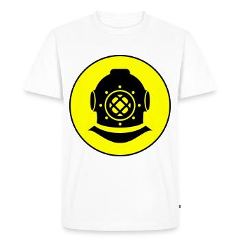 Apnea Diving Circle - Men's Premium Organic T-Shirt - white - Front - Nico (187cm)
