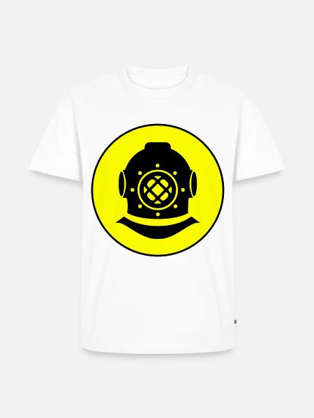 Apnea Diving Circle - Men's Premium Organic T-Shirt - white