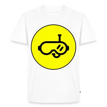 Diving goggles circle - Men's Premium Organic T-Shirt - white - Front - Nico (187cm)