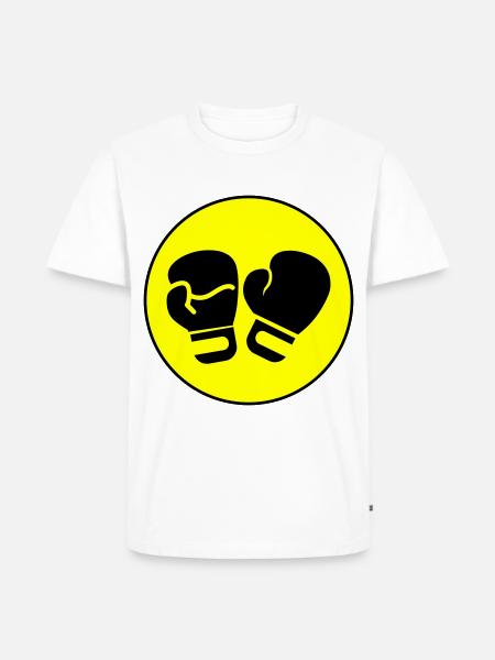Boxen Boxhandschuhe Symbol - Männer Premium Bio T-Shirt - Weiß