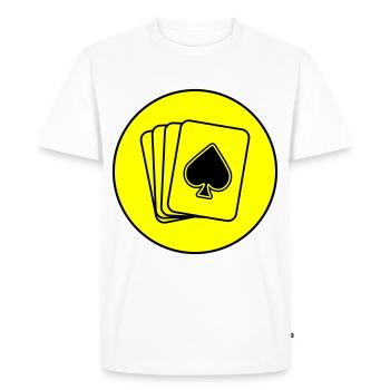 Map Icon Circle - Men's Premium Organic T-Shirt - white - Front - Nico (187cm)