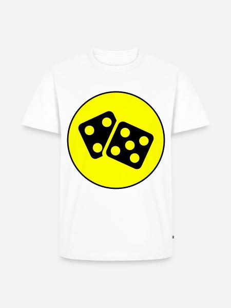 Dice Casino Circle - Men's Premium Organic T-Shirt - white