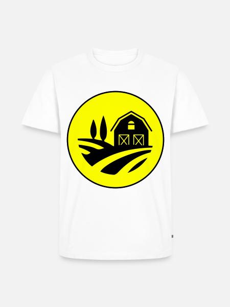 Farm Harvest Circle - Men's Premium Organic T-Shirt - white