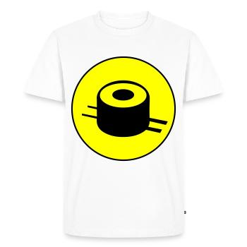 Sushi icon circle - Men's Premium Organic T-Shirt - white - Front - Nico (187cm)