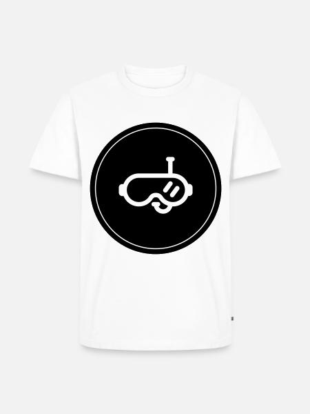 Diving goggles circle - Men's Premium Organic T-Shirt - white