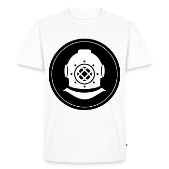 Apnea Diving Circle - Men's Premium Organic T-Shirt - white - Front - Nico (187cm)