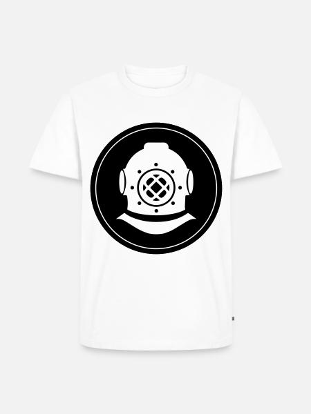 Apnea Diving Circle - Men's Premium Organic T-Shirt - white