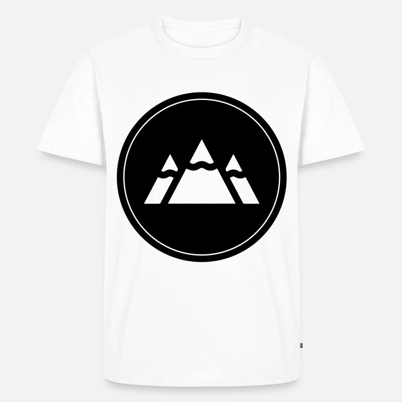 Berge - Männer Premium Bio T-Shirt - Weiß