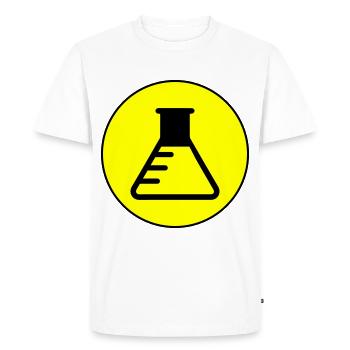 Icône de tube à essai - T-shirt Premium bio Homme - blanc - Devant - Nico (187cm)