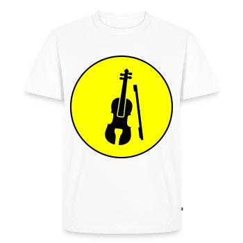 Violin icon icon - Men's Premium Organic T-Shirt - white - Front - Nico (187cm)