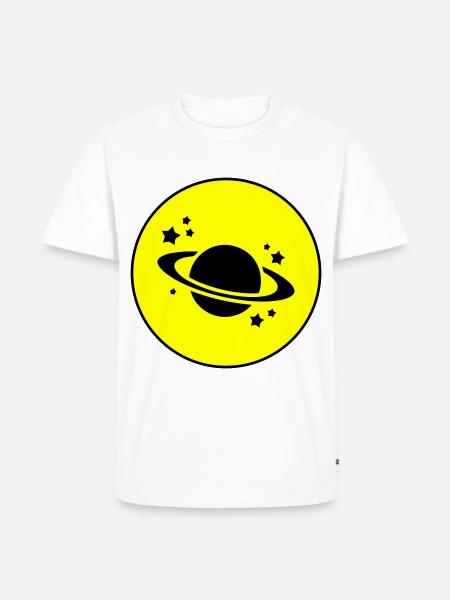 Saturn Icon icon - Men's Premium Organic T-Shirt - white