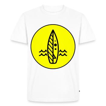 Surfboard icon icon - Men's Premium Organic T-Shirt - white - Front - Nico (187cm)