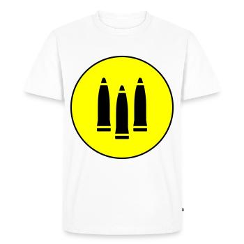 Icône de l’icône de la cartouche - T-shirt Premium bio Homme - blanc - Devant - Nico (187cm)