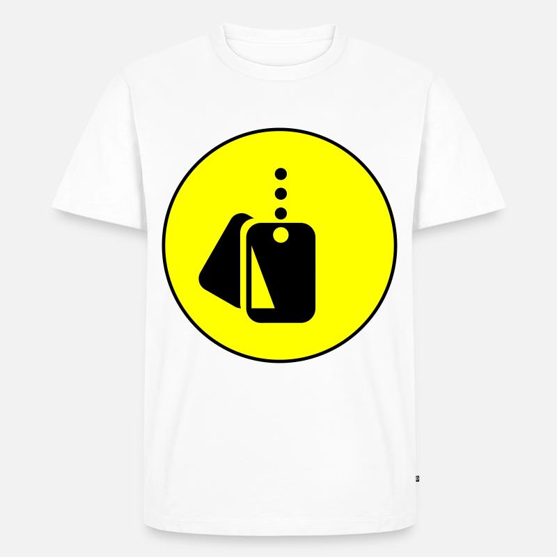 Abzeichen Icon symbol - Männer Premium Bio T-Shirt - Weiß
