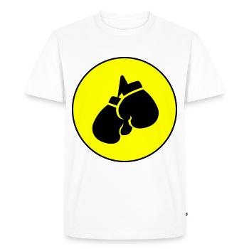 Symbole des gants de boxe - T-shirt Premium bio Homme - blanc - Devant - Nico (187cm)
