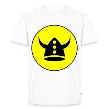 Viking Helmet - Men's Premium Organic T-Shirt - white - Front - Nico (187cm)