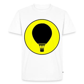 Hot air balloon icon - Men's Premium Organic T-Shirt - white - Front - Nico (187cm)