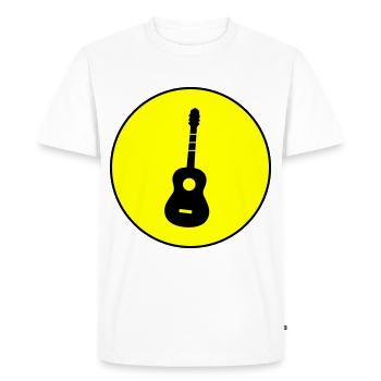 Acoustique de guitare - T-shirt Premium bio Homme - blanc - Devant - Nico (187cm)