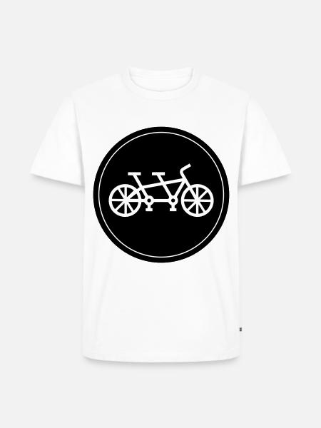 Tandem vélo - T-shirt Premium bio Homme - blanc