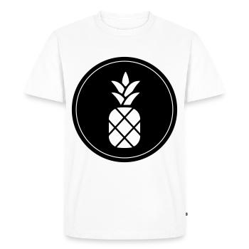 Pineapple fruit - Men's Premium Organic T-Shirt - white - Front - Nico (187cm)