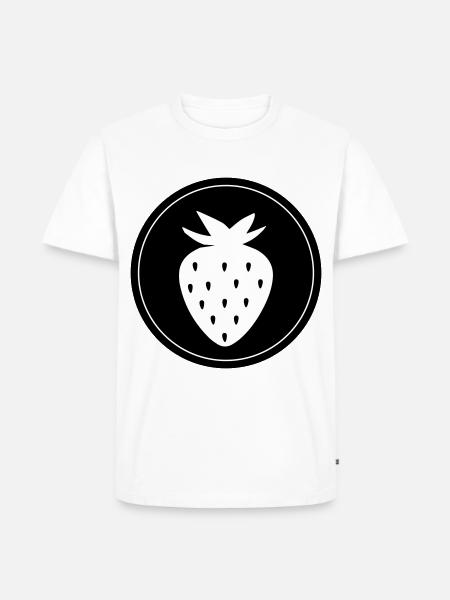 Fruit Strawberry - Men's Premium Organic T-Shirt - white