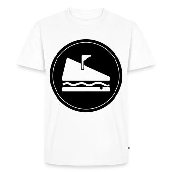 Sandwich Food - T-shirt Premium bio Homme - blanc - Devant - Nico (187cm)
