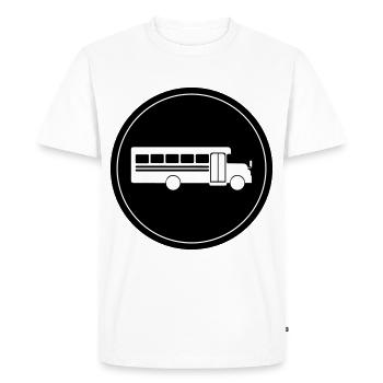 School school bus - Men's Premium Organic T-Shirt - white - Front - Nico (187cm)