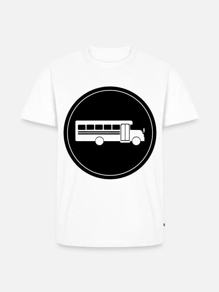 Schule Schulbus - Männer Premium Bio T-Shirt - Weiß