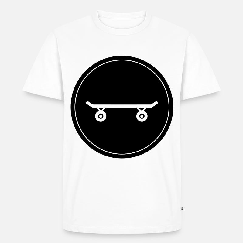 Skateboard Skaters - T-shirt Premium bio Homme - blanc