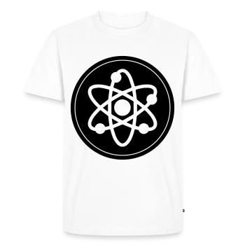 Cercle de symboles atomiques - T-shirt Premium bio Homme - blanc - Devant - Nico (187cm)