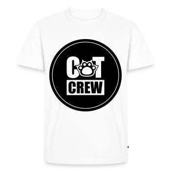 Cercle d’équipage de chat - T-shirt Premium bio Homme - blanc - Devant - Nico (187cm)