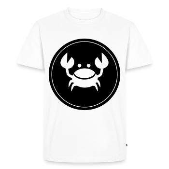 Cercle des crustacés - T-shirt Premium bio Homme - blanc - Devant - Nico (187cm)