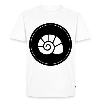 Cercle de symboles de coquille - T-shirt Premium bio Homme - blanc - Devant - Nico (187cm)