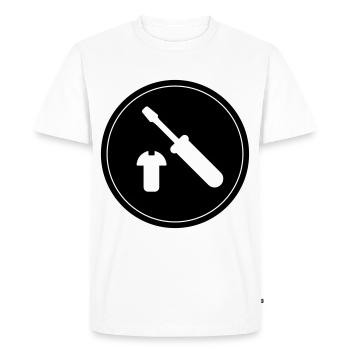 Symbole du tournevis - T-shirt Premium bio Homme - blanc - Devant - Nico (187cm)