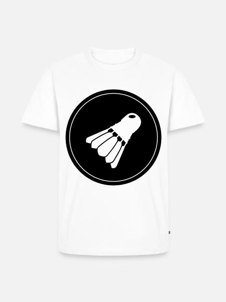 badminton - Männer Premium Bio T-Shirt - Weiß