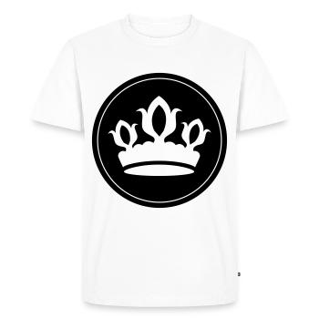 Krone Silhouette - T-shirt Premium bio Homme - blanc - Devant - Nico (187cm)