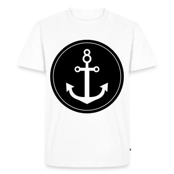 Ancre - T-shirt Premium bio Homme - blanc - Devant - Nico (187cm)