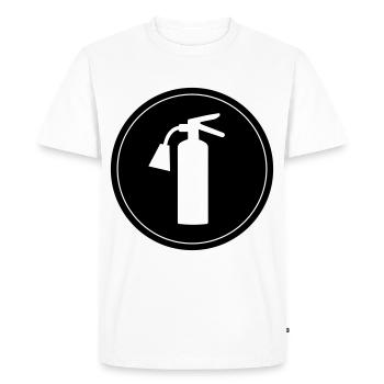 Fire extinguisher icon - Men's Premium Organic T-Shirt - white - Front - Nico (187cm)
