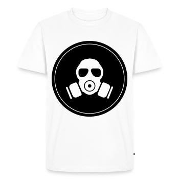 Gas mask icon - Men's Premium Organic T-Shirt - white - Front - Nico (187cm)