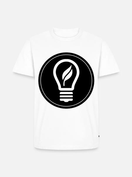 Light bulb icon - Men's Premium Organic T-Shirt - white