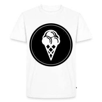 Icône Ice Icon - T-shirt Premium bio Homme - blanc - Devant - Nico (187cm)